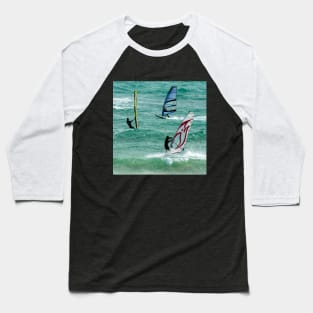 Windsurfing Baseball T-Shirt